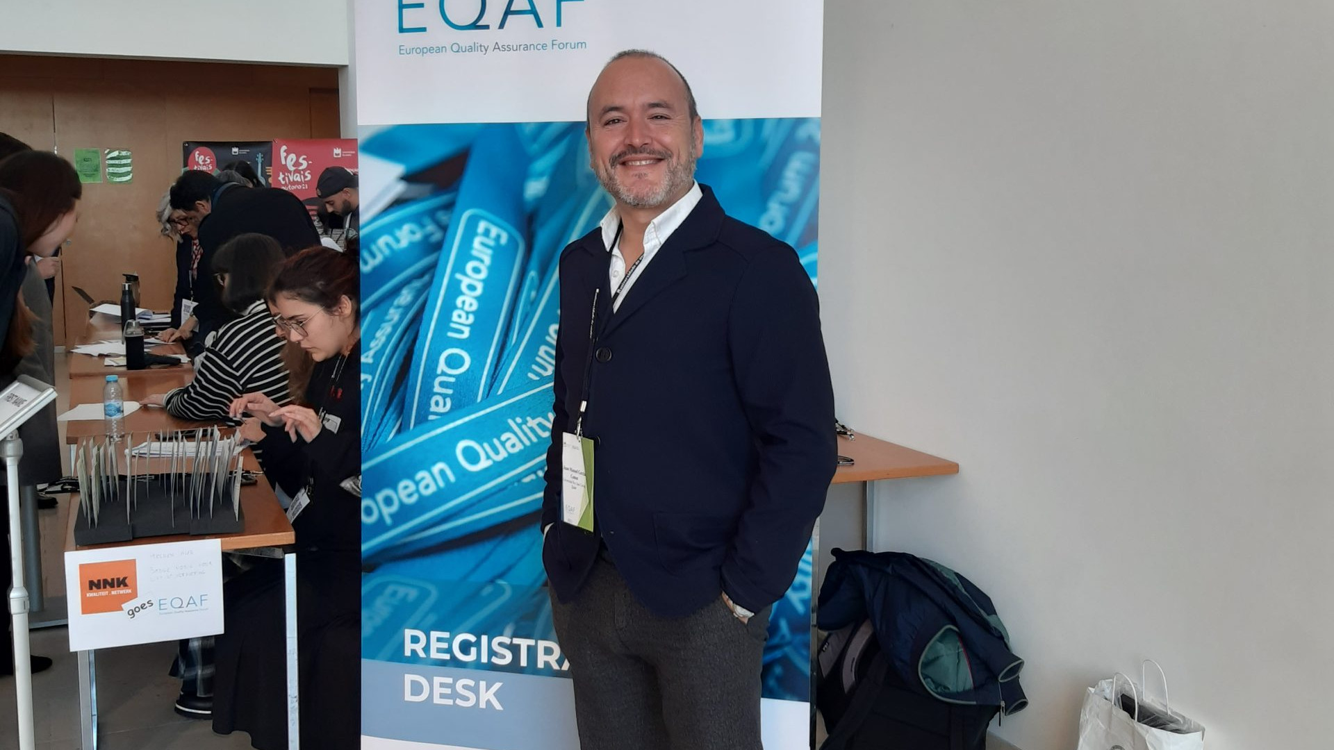 Juan Manuel García Camús, EULiST coordinator at URJC, attends EQAF event