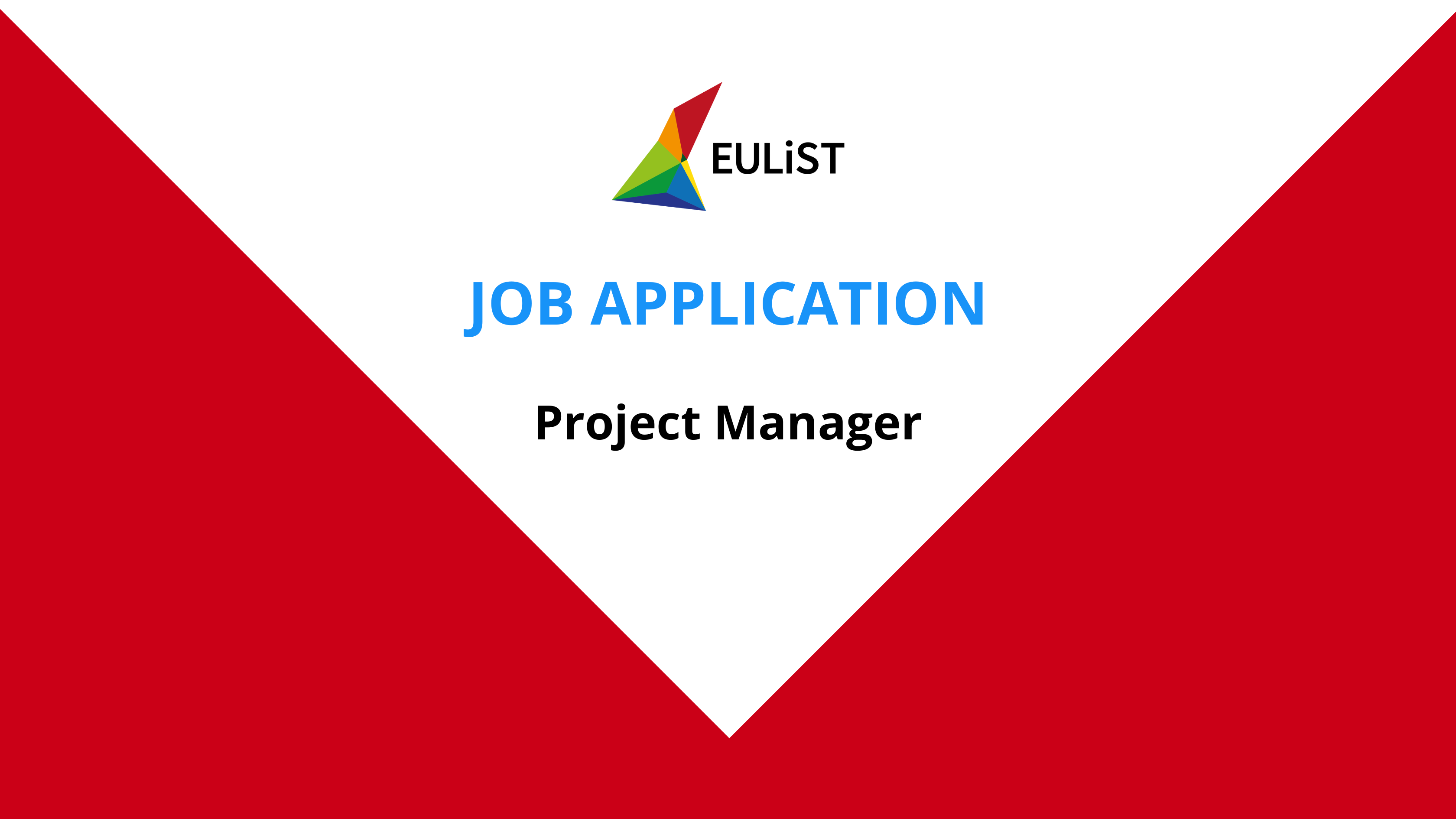 Cover Job application project manager EULiST