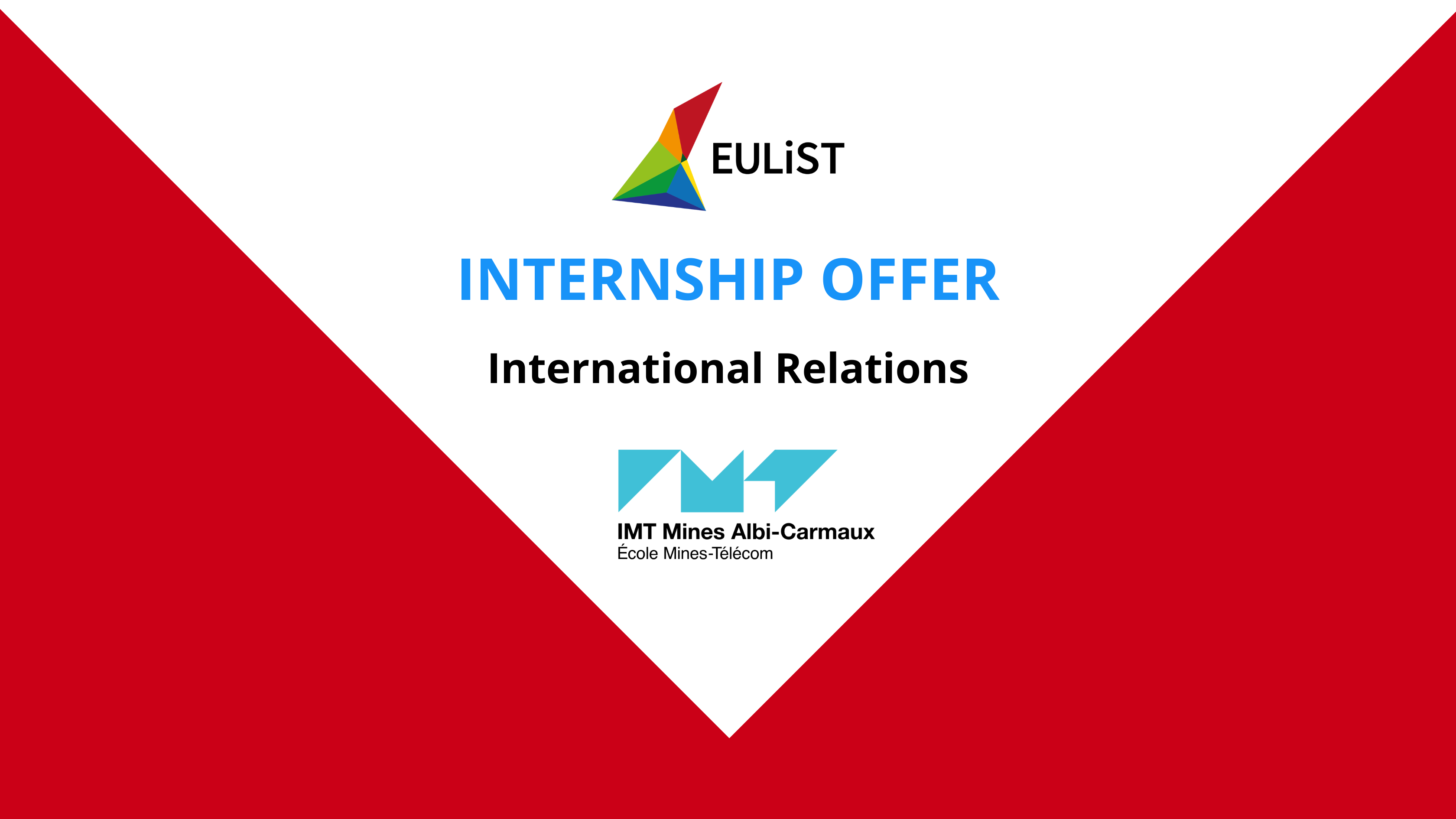 Cover internship offer for international relations team at Institut Mines-Télécom