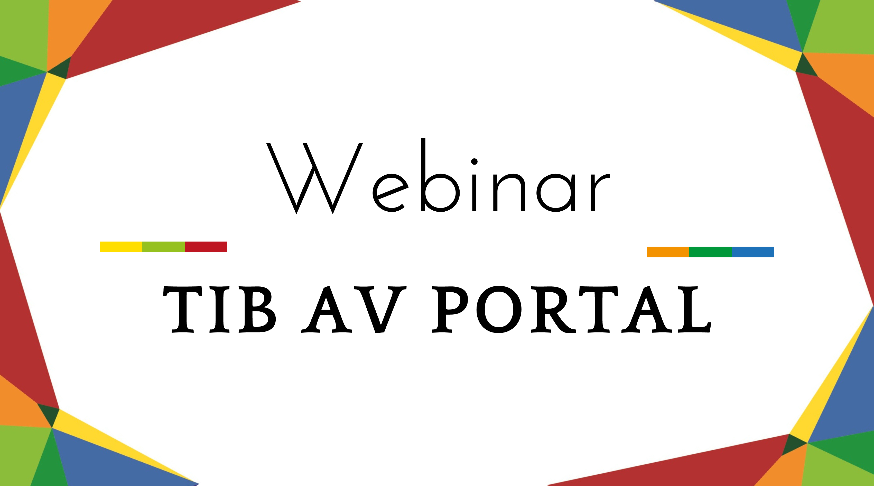 Overview of the TIB AV Portal webinar | EULiST URJC